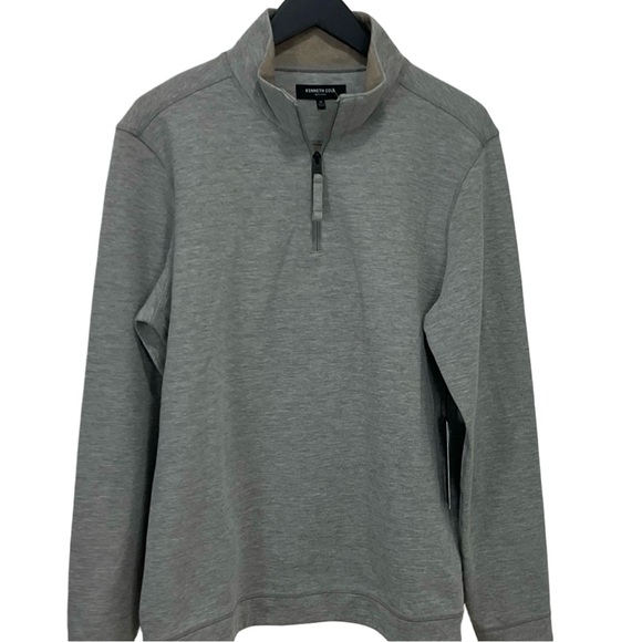 Kenneth Cole Men's Zip-Up Gray Sweater Size M NWT - Picture 1 of 8